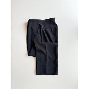 Aritzia BABATON ATELIER Black Crepe Tapered Leg Ankle Trousers Pants, Size 8